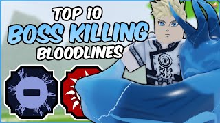 Top 10 BEST Bloodlines for PVE in Shindo Life  Shindo Life Bloodline Tier List [upl. by Corenda]