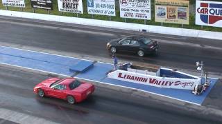 08 Mercury Milan vs Corvette Drag Race [upl. by Melony]