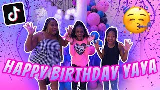 SURPRISING YAYA AT HER TIK TOK BIRTHDAY PARTY [upl. by Tamar62]