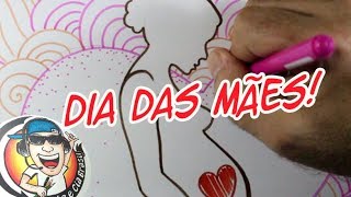 Como desenhar MULHER GRÁVIDA  Homenagem Dia das Mães [upl. by Jeramey152]