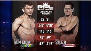 PFL 2018 Full Fight Friday Steven Siler vs Alexandre Almeida from PFL 4 [upl. by Lucho]