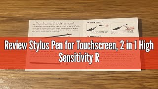 Review Stylus Pen for Touchscreen 2 in 1 High Sensitivity Rotatable Disc Stylus for iPhone iPad Pro [upl. by Egin]