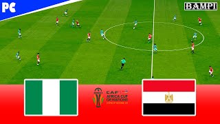 Nigeria vs Egypt  Africa Cup of Nations 2023 Final  Full Match  PES Gameplay PC [upl. by Anaigroeg]