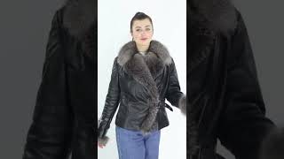 Explore Womens Shearling Leather Jacket 🔥 [upl. by Struve]