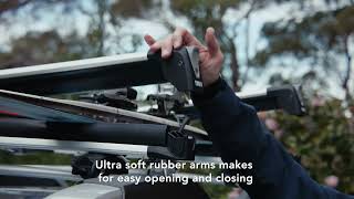 Howto accessories video  Subaru Outback with Thule Deluxe ski amp cross bars [upl. by Rida772]