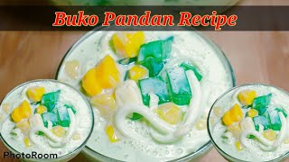 Buko Pandan Recipe Kuya Marvz Channel Bukopandan Recipe [upl. by Seuqramed325]