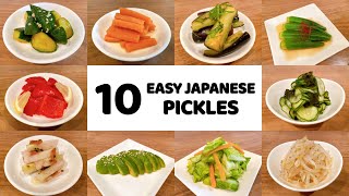 10 Easy Japanese Pickles Tsukemono Recipes for Beginners  Vegan  Authentic Japanese Food [upl. by Adehsar]