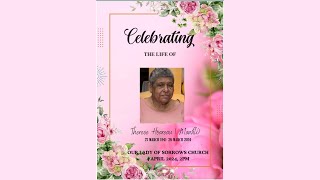 Celebrating the life of Therese Hoareau Manfili [upl. by Kravits]