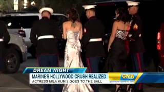 Mila Kunis Attends Military Gala [upl. by Cassil671]