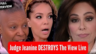 Judge Jeanine DESTROYS The View Live  Full Interview [upl. by Airekat]