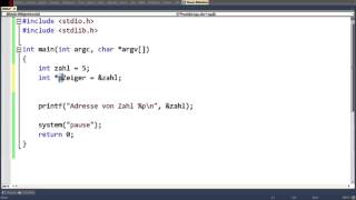 Grundlagen C Programmierung Teil 1  Zeiger [upl. by Steward]