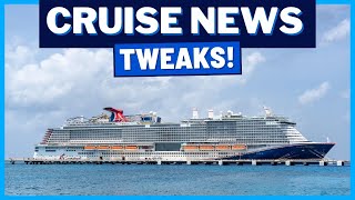 CRUISE NEWS Carnival itineraries Tweaked Terminal Change for Carnival Ship Gratuities amp MORE [upl. by Doownel]