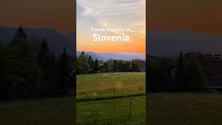 How to spend a week in Slovenia👉 1 week itinerary to this unique European country💕✨ [upl. by Luce874]