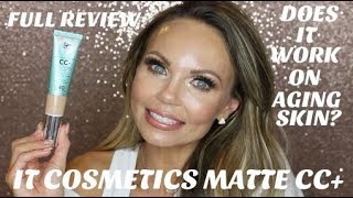 NEW IT COSMETICS MATTE CC CREAMFULL REVIEWWEAR TEST [upl. by Kitchen197]