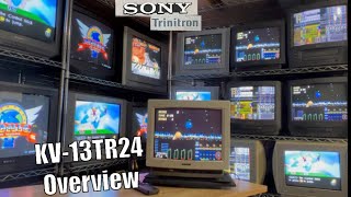 Sony Trinitron KV13TR24 13quot ✅ CRT TV RetroGaming Retrotech 1990 Comparisons at End ✅ [upl. by Roid]