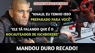 FICOU SÉRIO🚨 Alex Poatan FAZ GRANDES REVELAÇÕES EM COLETIVA DO UFC 307 sobre LUTA contra Khalil [upl. by Adnahsam]