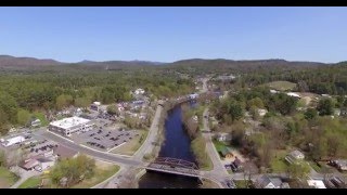 Adirondack Aerial Video of Schroon River  Warrensburg NY [upl. by Marlette]