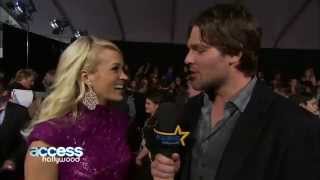 Carrie Underwood Gets Interviewed By Mike Fisher [upl. by Anahsat833]