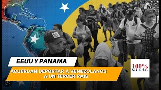 EEUU y Panama acuerdan deportaciones masivas de venezolanos a terceros paises [upl. by Haik192]