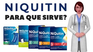 NIQUITIN que es niquitin y para que sirve cuando y como usar niquitin parches chicles comprimido [upl. by Macmahon]