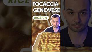 Focaccia genovese ricetta facile pizzafattaincasa focaccia pane [upl. by Nauqan514]