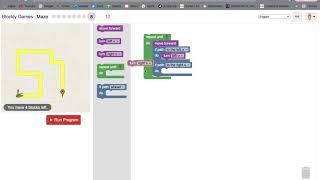 Blockly Games Maze solutions 110 [upl. by Gabriell]
