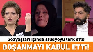 Emre boşanmayı kabul etti Gözyaşları içinde stüdyoyu terk etti [upl. by Nealy]