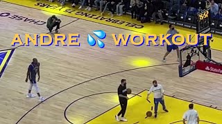 📺 Andre Iguodala wears Klay’s jersey during workout at Warriors pregame on KlayDay before Cavs [upl. by Nirrad936]