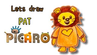 Lets Draw PAT  The Picaro Show BabyTV [upl. by Ilime234]