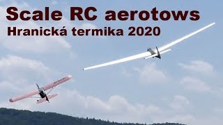 Scale RC glider aerotows Hranice 2020 [upl. by Elleinaj538]