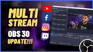 COMO FAZER MULTISTREAM USANDO OBS Studio 30 Plugin Oficial Atualizado GRÁTIS Multi RTMP Outputs [upl. by Nnylecoj814]