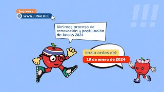 Cómo realizar postulación yo renovación de becas Junaeb 2024 a través del portal SINABWEB [upl. by Uah]