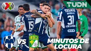 ¡MINUTOS DE LOCURA ¡Tres expulsados y dos broncas  Monterrey 21 León  Liga MxAP2024J17  TUDN [upl. by Dara]