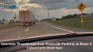 I70 curve ahead signs video [upl. by Daloris495]