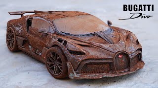 Abandoned BUGATTI Divo Full Restoration [upl. by Elocim]