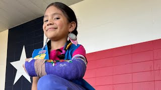 Marceline The Lipan Apache Tribe of Texas volunteering at our Annual spring homecoming POW WOW [upl. by Anirak111]