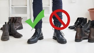 How to Style Boots This Fall  Mens Chelsea Combat and Dress Boot Inspiration [upl. by Gustavus315]