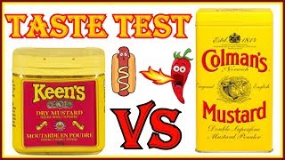 KEENS DRY MUSTARD vs COLEMANS DRY MUSTARD TASTE TEST REVIEW [upl. by Hgielsel]