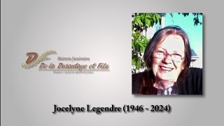 Jocelyne Legendre 1946  2024 [upl. by Oznerol723]