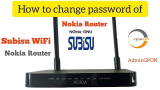 How to change Subisu WiFi Password  Nokia Router  Subisu internet 🔥🔥 [upl. by Bunow]