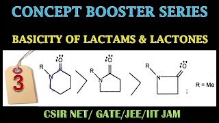 3 BASICITY OF LACTAMS amp LACTONES [upl. by Karlens]