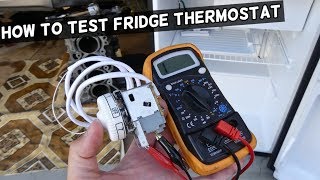 HOW TO TEST FRIDGE THERMOSTAT [upl. by Narmis394]