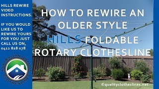 How to rewire a Hills folding rotary clothesline [upl. by Zealand]