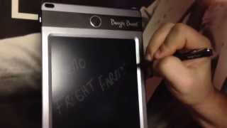 LCD eWriter DEMO iMPROV Boogie Board JOT 8 5 [upl. by Nazus250]