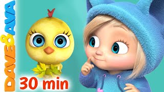 🤩 Little Chicks and More Nursery Rhymes amp Baby Songs  Kids Songs by Dave and Ava 🤩 [upl. by Sello780]