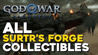 God Of War Ragnarok Surtrs Forge All Collectible Locations [upl. by Risser232]