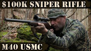 100K Sniper Rifle Authentic USMC M40 Major Dick Culvers USMC M40 😮 [upl. by Nytsirhc851]