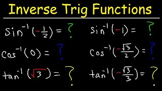 Evaluating Inverse Trigonometric Functions [upl. by Fransis]