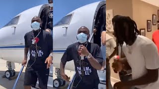 Davido Arrives In Ghana Recording New Song With Stonebwoy 🇬🇭🇳🇬 [upl. by Jona]