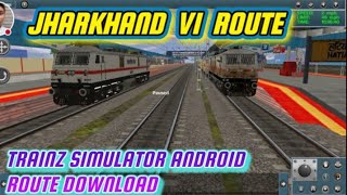 JHARKHAND V1 ROUTE TRAINZ SIMULATOR ANDROID GAMEPLAY  trainz simulator route download [upl. by Alaine]